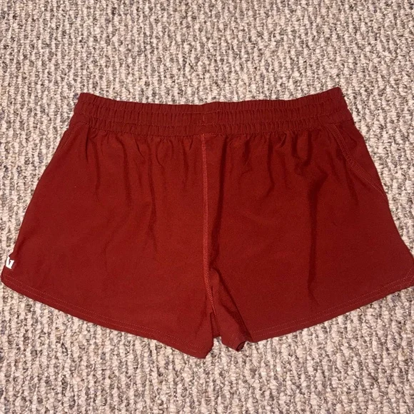 Vuori Women's Brick Red Athletic Shorts - Picture 7 of 8
